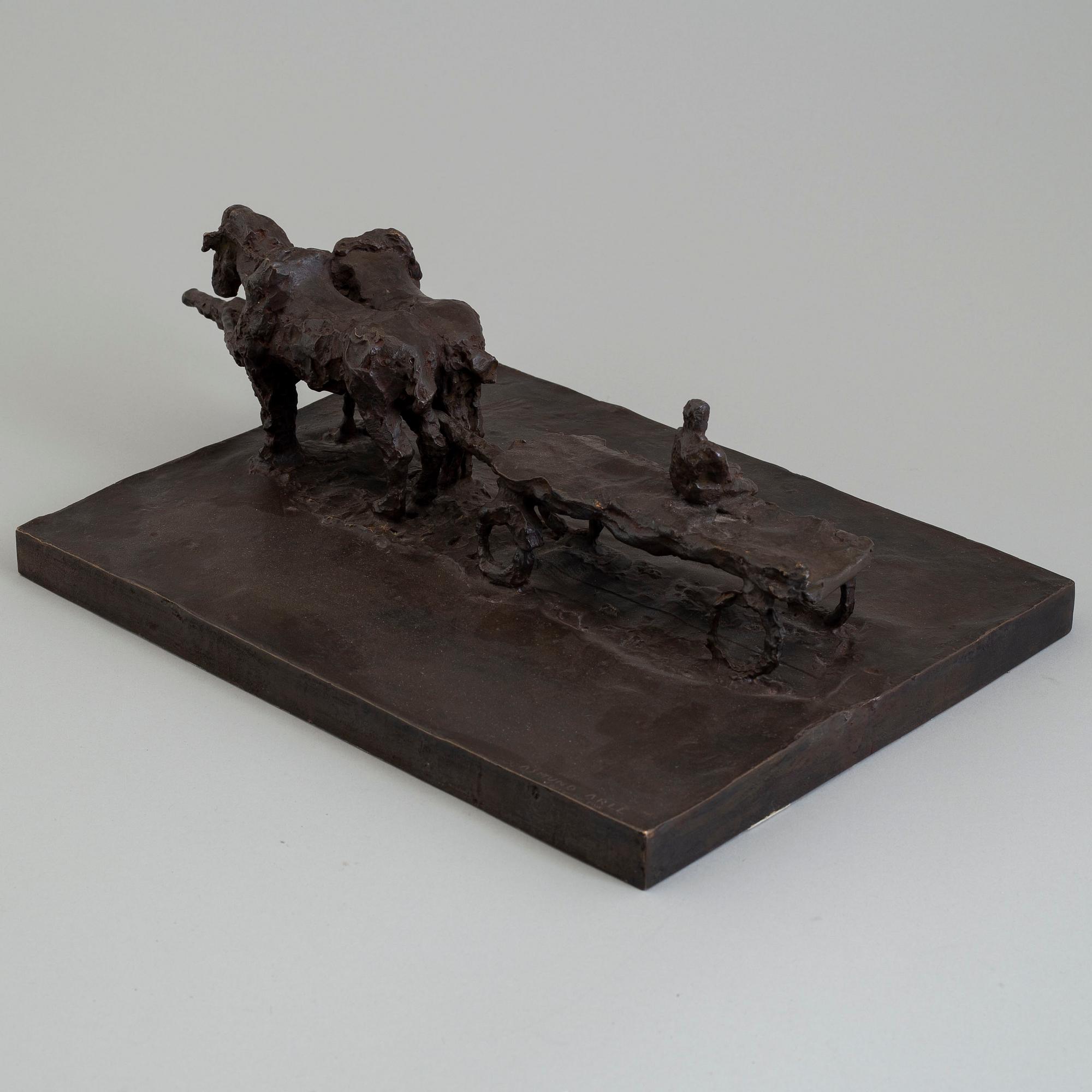 ASMUND ARLE, Sculpture, bronze, signed Asmund Arle.