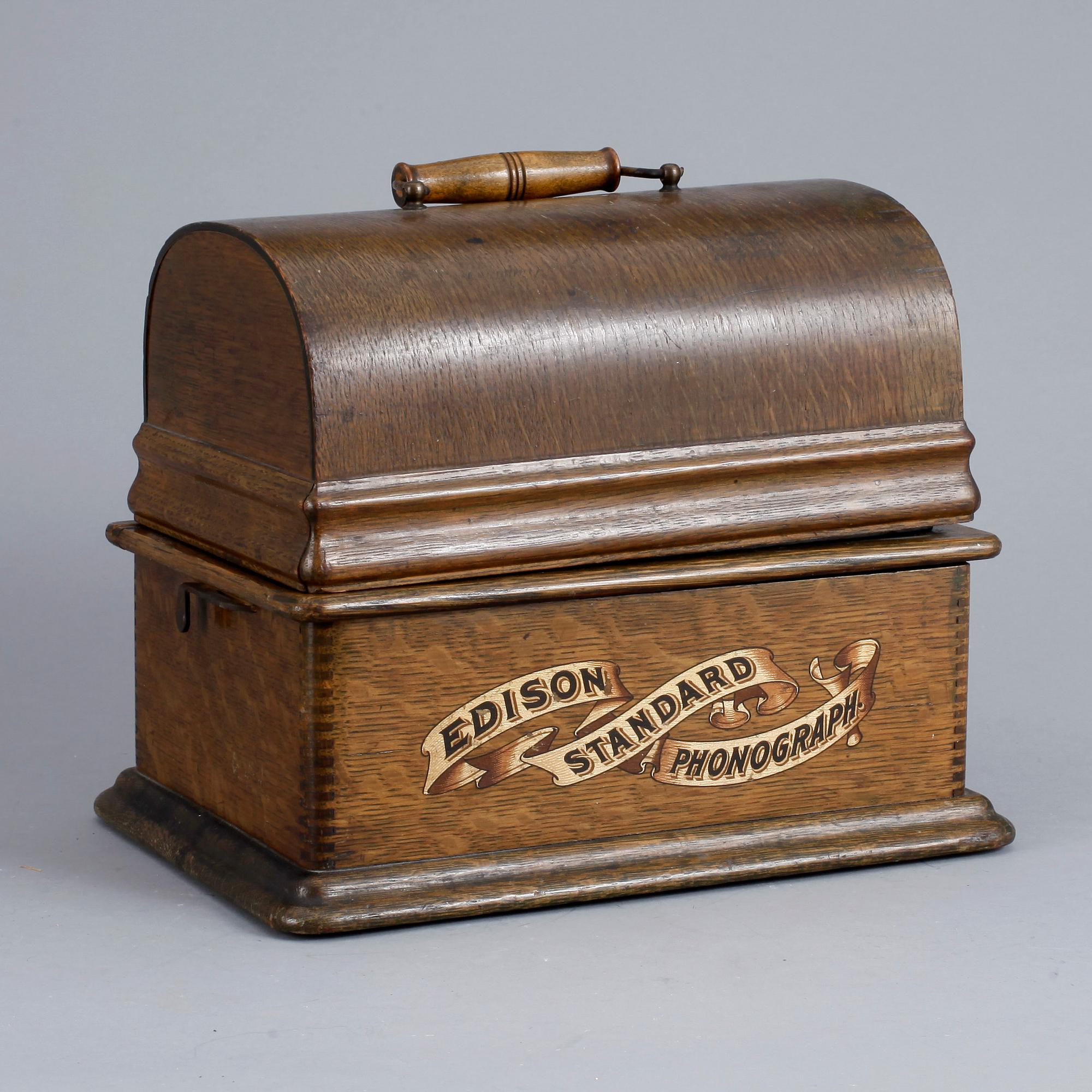 PHONOGRAPH, Edison Standard, sent 1800-tal.