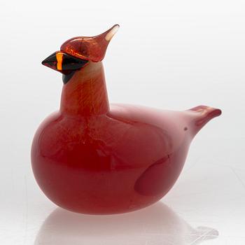 Oiva Toikka, glass bird, signed O. Toikka Nuutajärvi.