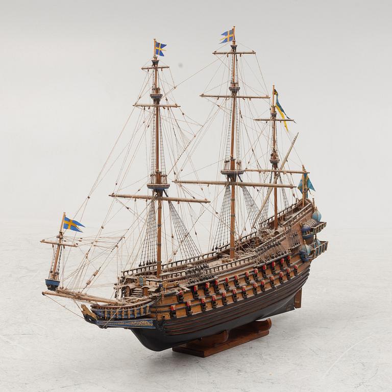 Ship model of Vasa, Built by Bengt Cederholm, 1983.