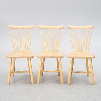 Carl Malmsten, a set of three chairs, "Lilla Åland", Stolab, 2002.