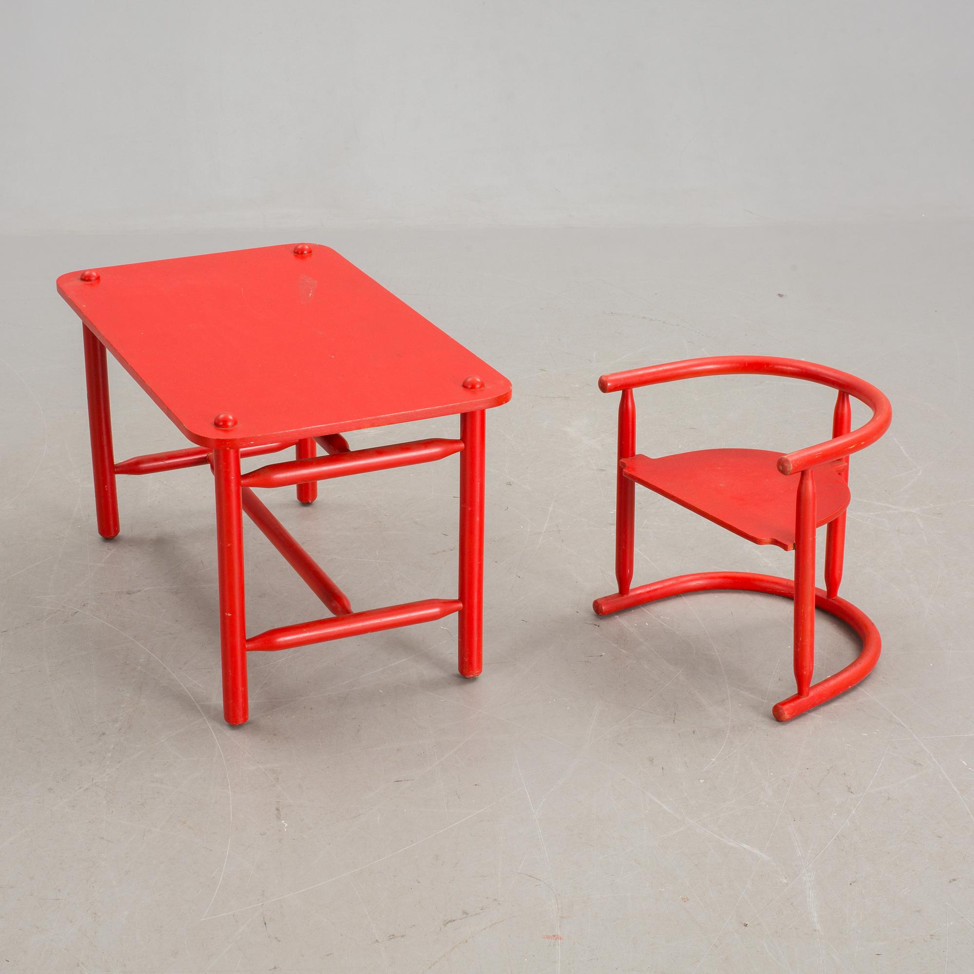 BARNRUMSMÖBLEMANG, 2 delar, Karin Mobring, IKEA, 1960/70-tal.