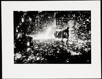 Jean Hermanson, "Tappning av järn, Åminne Bruk", 1970.