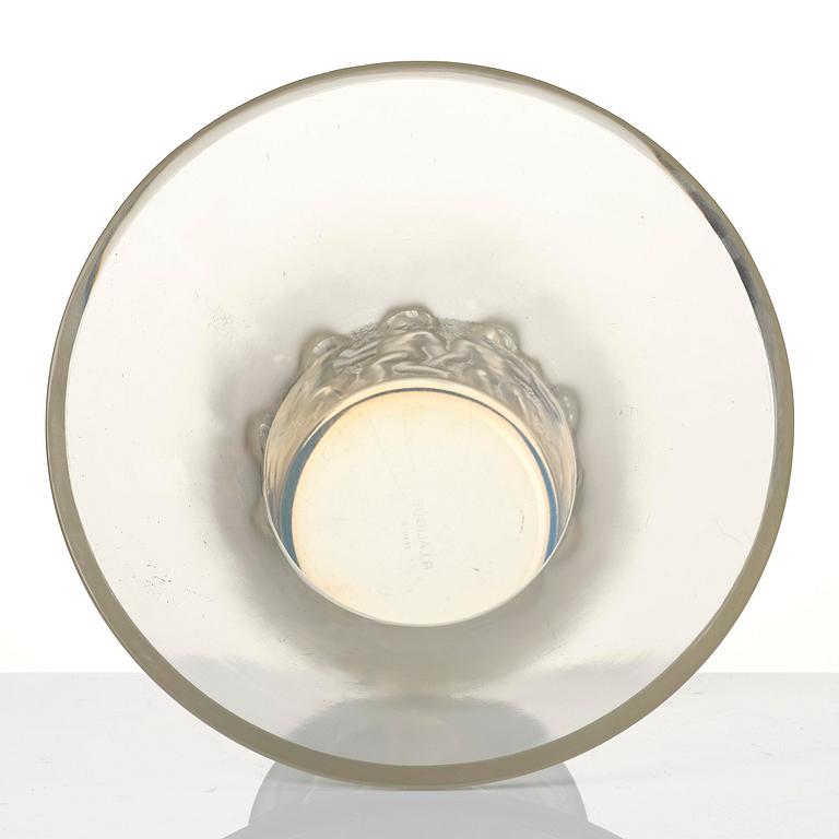 René Lalique, a "Farandole" glass vase, France, post 1930.