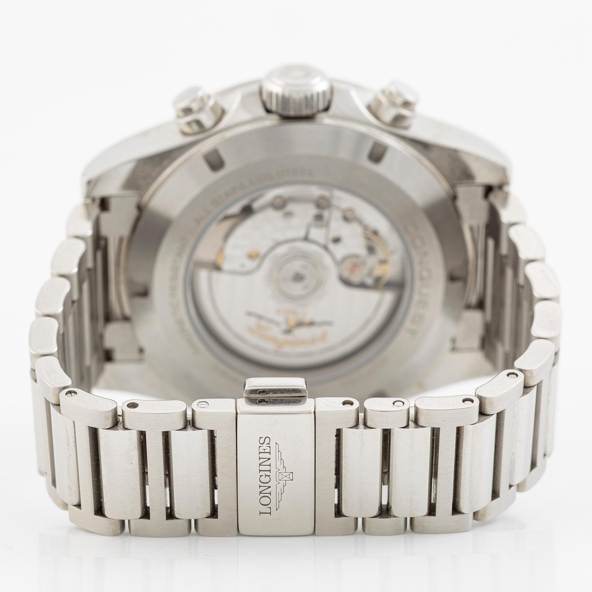 Longines, Conquest, chronograph, wristwatch, 42 mm.