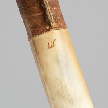 Lars Levi Sunna, a Sami reindeer horn knife, signed.