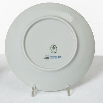 Arnold Krogh, service, 38 pieces, porcelain, "Blue Fan", Royal Copenhagen, Denmark.