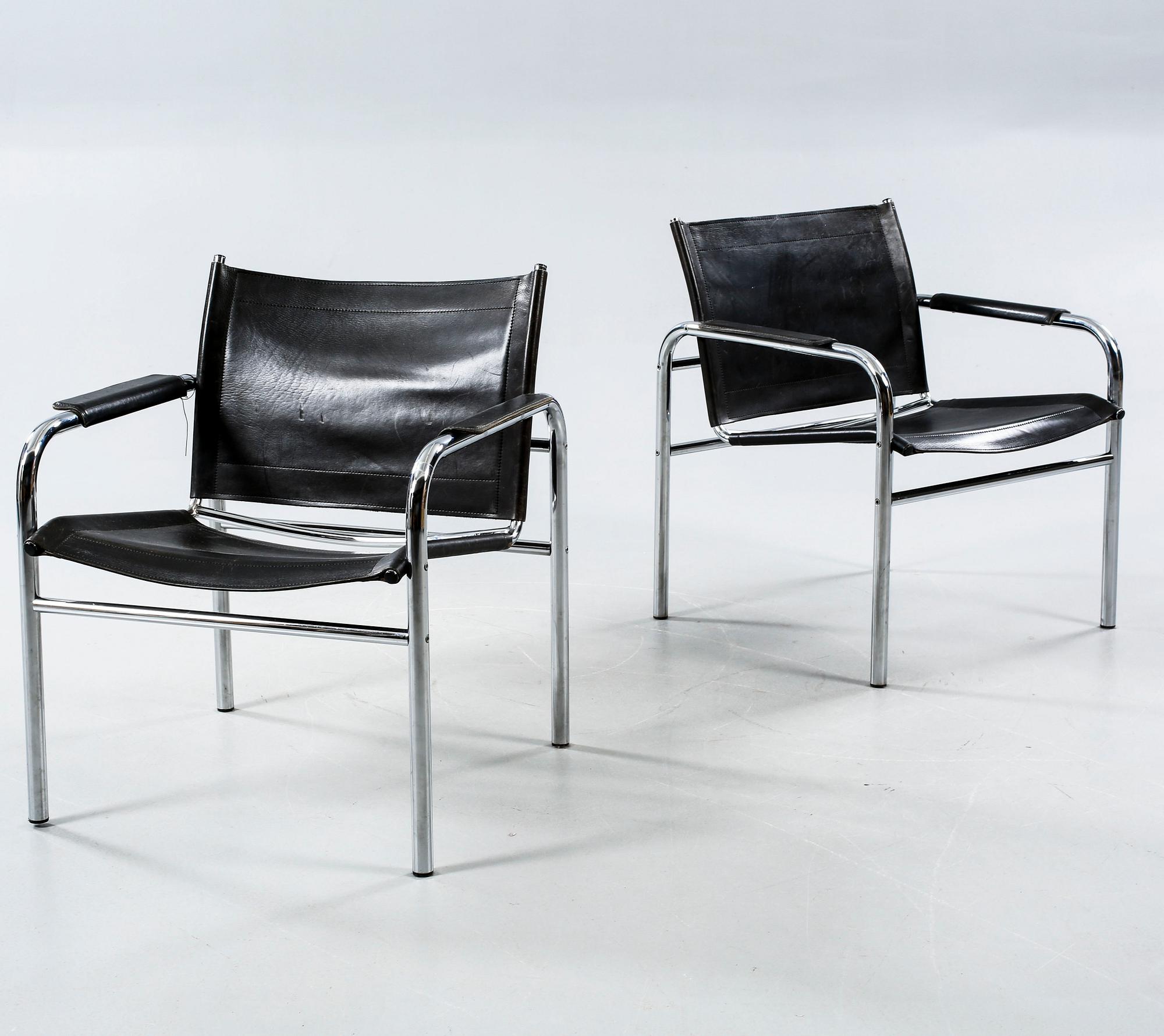 A pair of "Kointe" arm chairs by Tord Björklund, Ikea, late 20th century.
