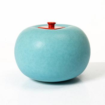 Paul Hoff, a lidded vase, Gustavsberg Studio, 1987.