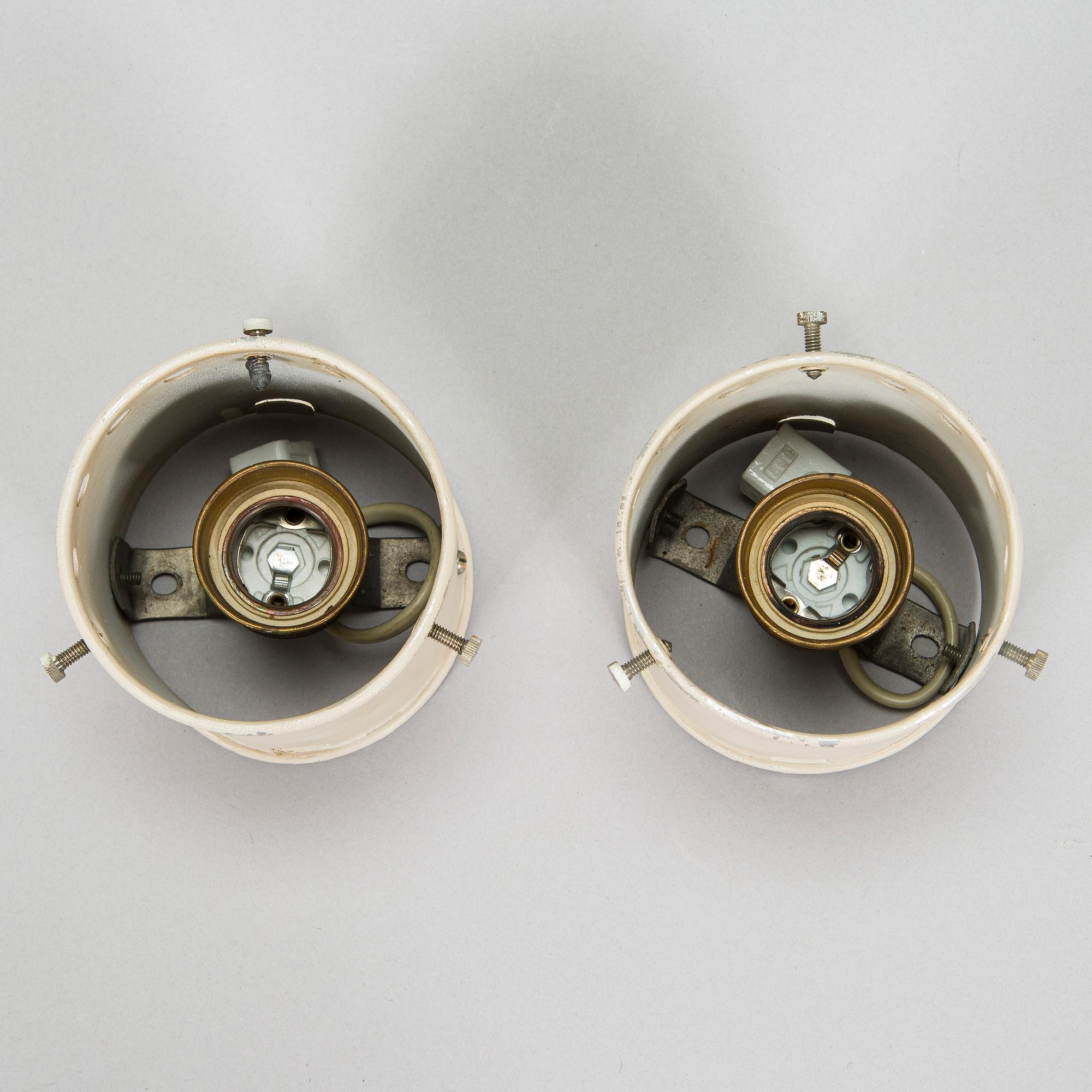 Paavo Tynell, a pair of 1930s ceiling / wall lights model 2205 for Taito.