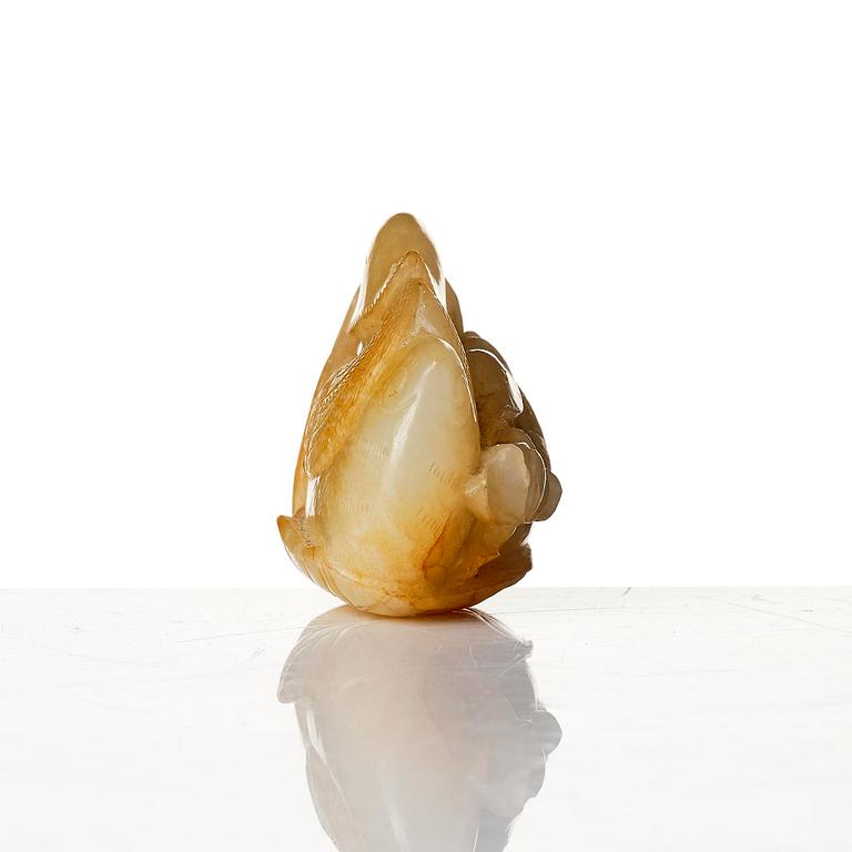 Figurin, jade. Qingdynastin, 1700-/1800-tal.