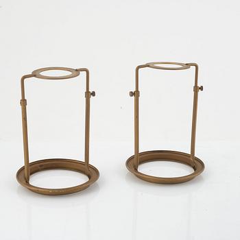 Table lamps, a pair, Holmegaard/Kastrup, Denmark, second half of the 20th century.