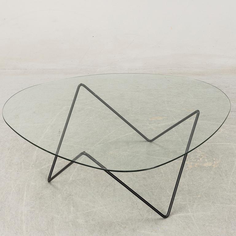 A 'Pedera' glass top coffee table by Corsini & Millet for Gubi.