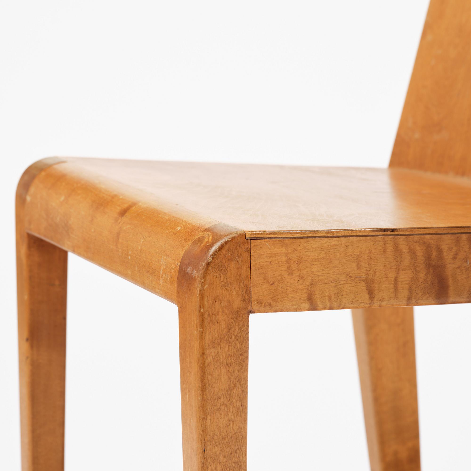 Swedish Modern, a set of four chairs, 1930s.