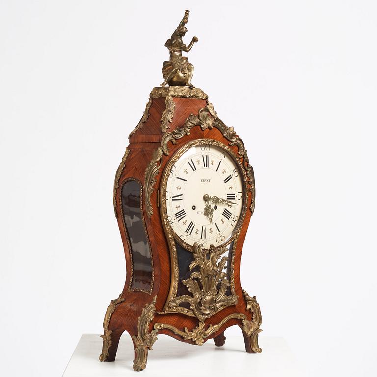 A Swedish Rococo bracket clock by Petter Ernst (1753-1784).