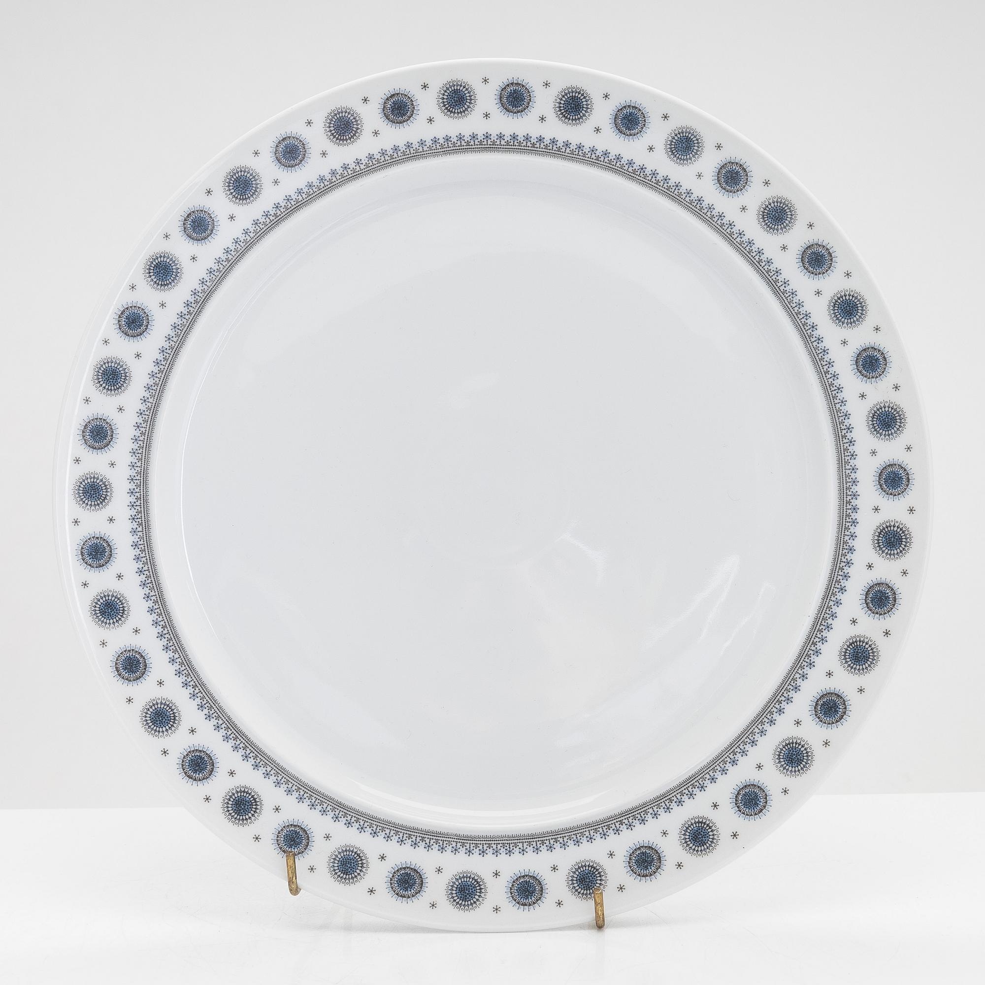 Tapio Wirkkala, kahviastiasto, 26 osaa, posliinia, "Composition / Jääkukka", Rosenthal Studio-linie.