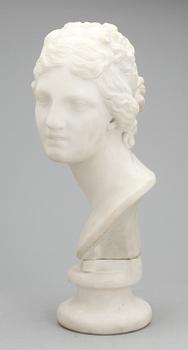 SKULPTUR, marmor, troligen 1800-talets slut.