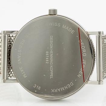 Georg Jensen, design Henning Koppel, wristwatch, 38.5 mm.