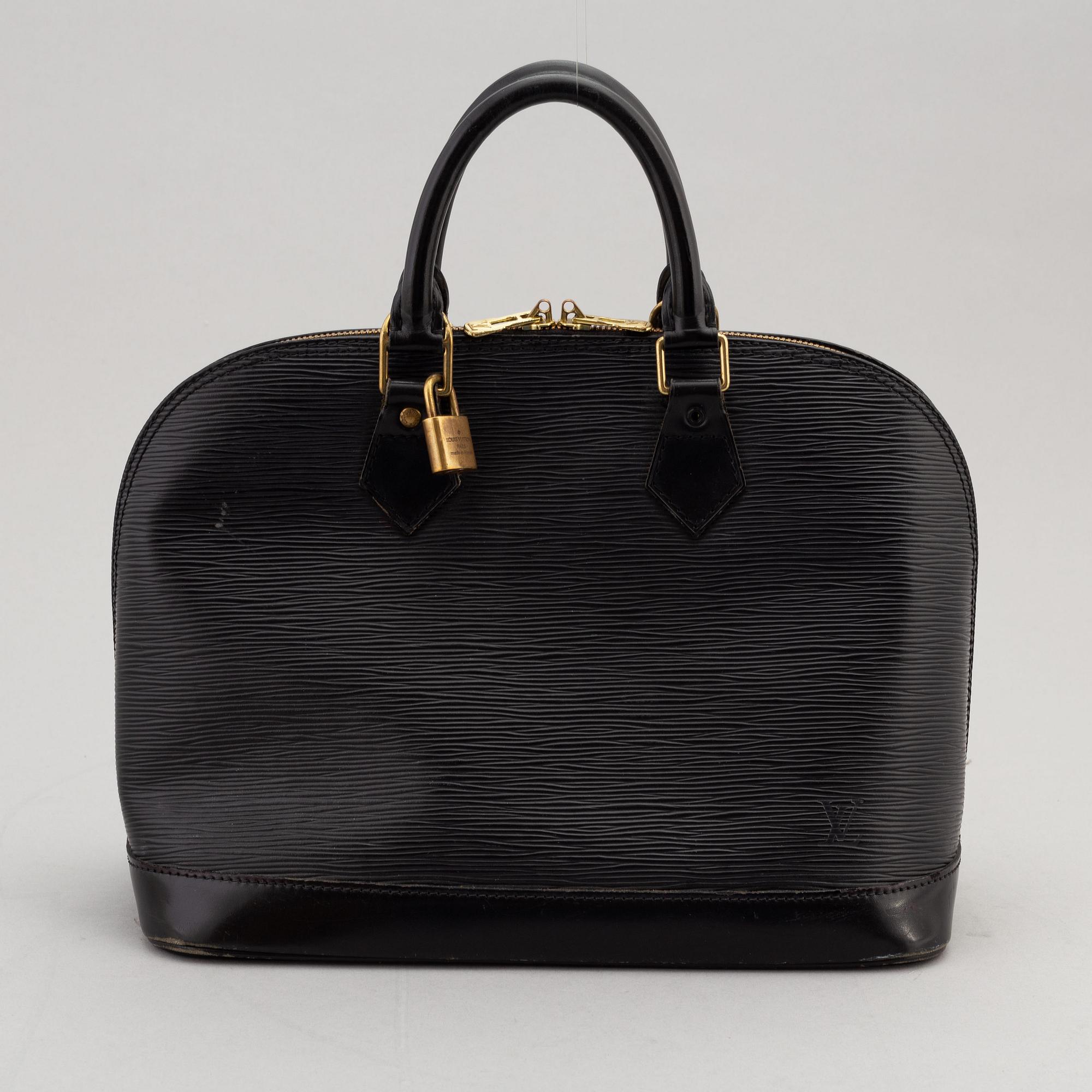 Louis Vuitton, a black Epi 'Alma' handbag, 1996.