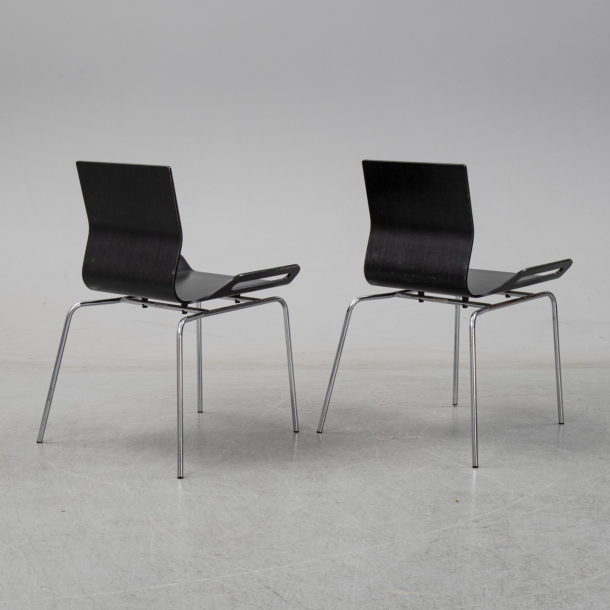 BJÖRN DAHLSTRÖM, six model B6 chairs from CBI, 1990's.