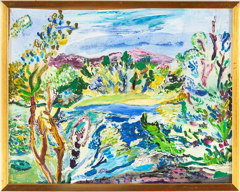 ANDERS FOGELIN, oil on canvas/panel, signed.