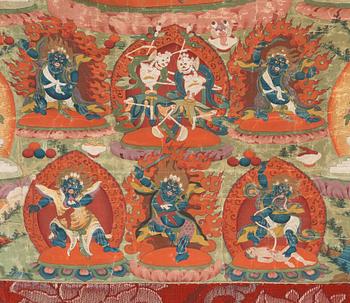 A Tibetan Thangka of Vajrayogini, 19th century.