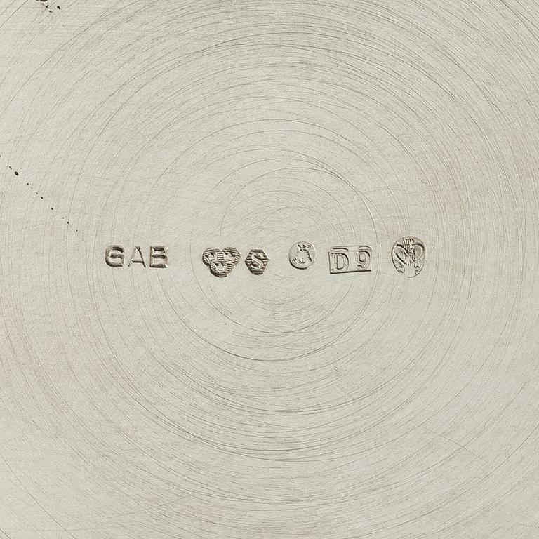 Three silver bowls, mid-20th century.