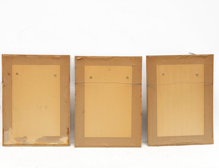 Five hand-coloured botanical copper plates, 18th-19th century. Including Johann Jakob Haid & Augustus Vind.