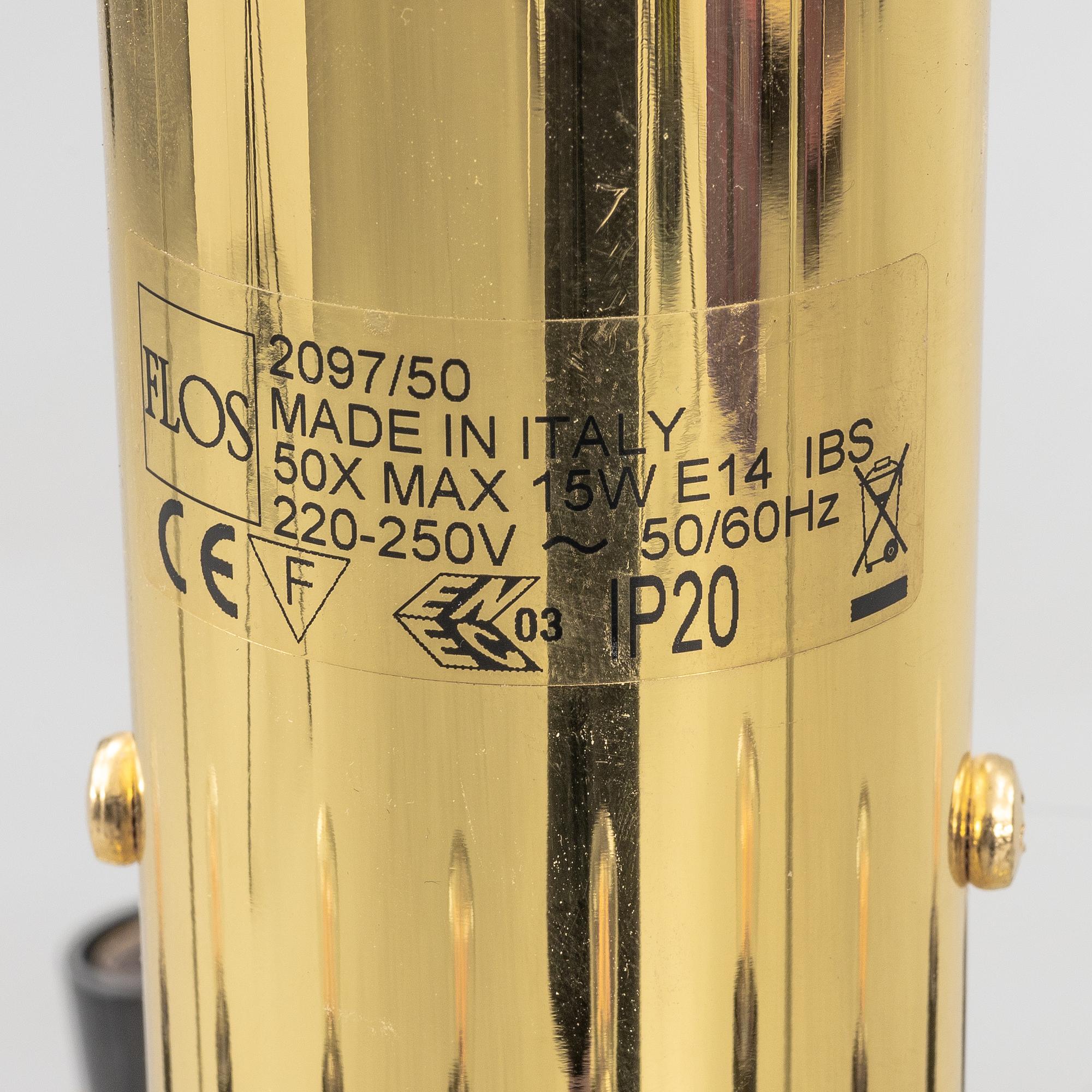 Gino Sarfatti, a ceiling lamp, model 2097/50, Flos, Italy.