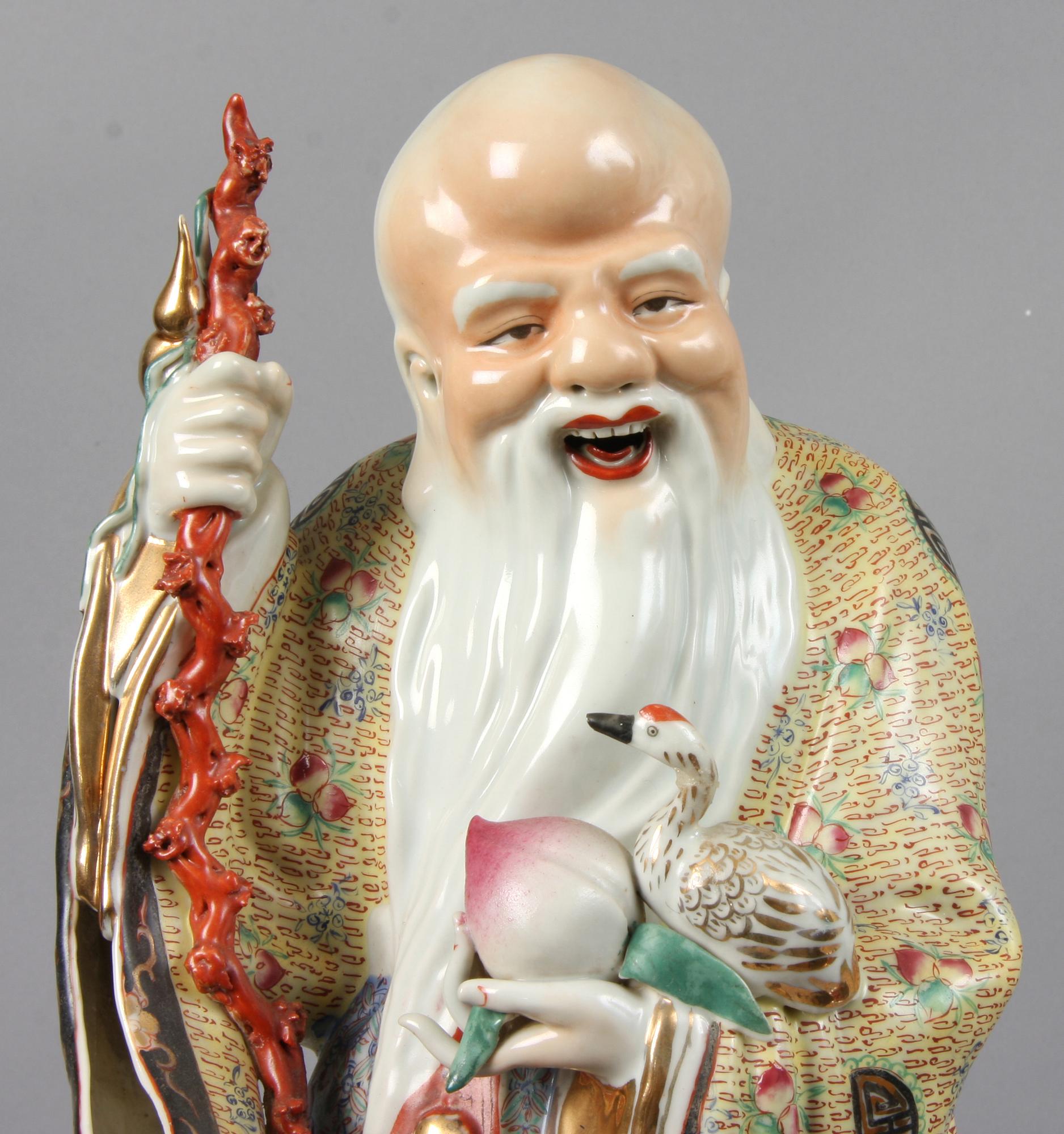 FIGURER, 3 st, porslin, Kina, 1900-tal.