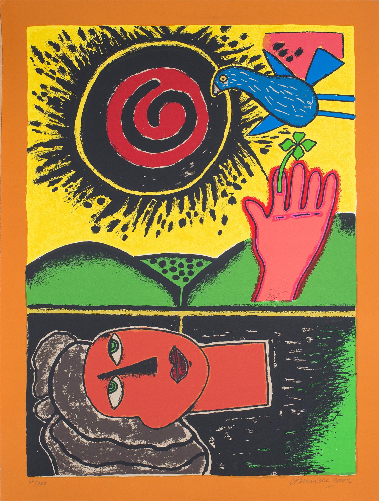 BEVERLOO CORNEILLE, färgserigrafi, signerad och numrerad 60/200, daterad 2002.