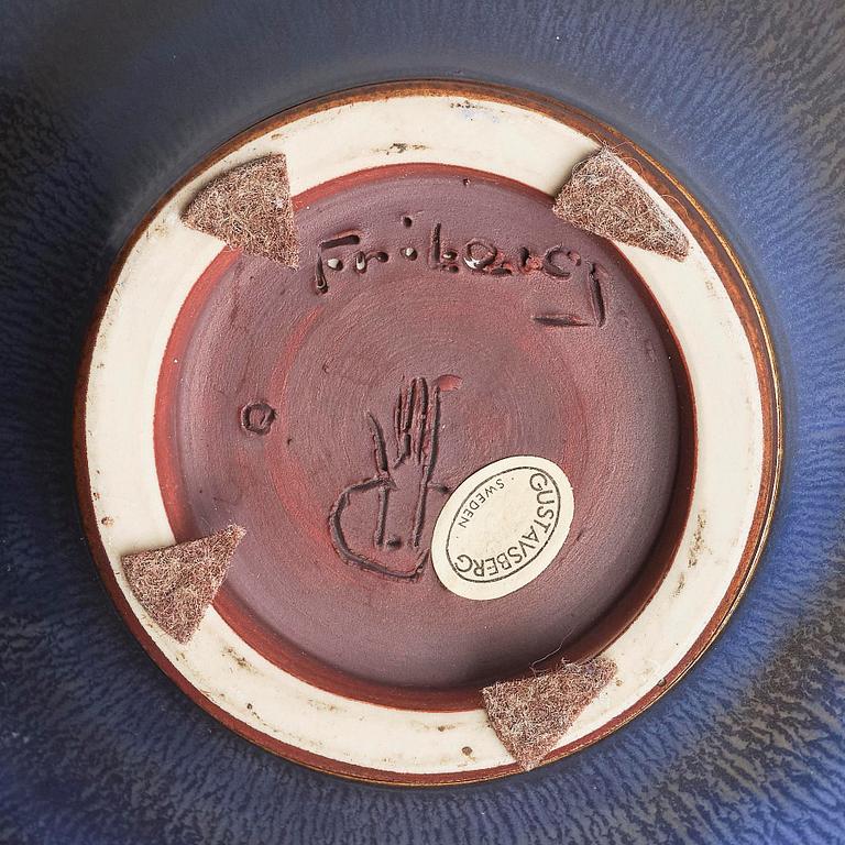 Berndt Friberg, a stoneware vase, Gustavsberg Studio 1973.