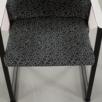 A set of four chairs, probably  Jouko Järvisalo.
Second hälft of the 20th century.