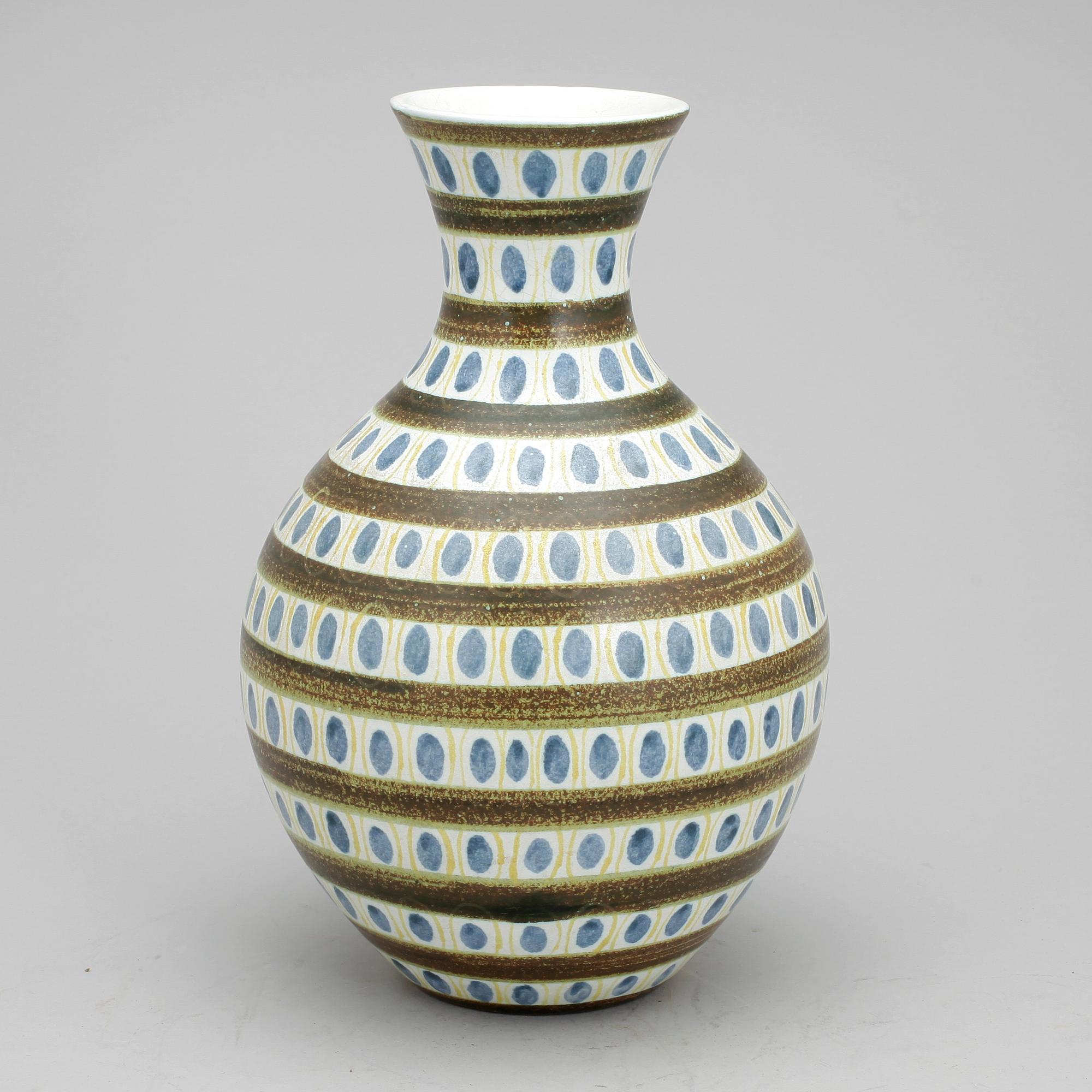 VAS, fajans, Stig Lindberg, Gustavsberg Studio.
