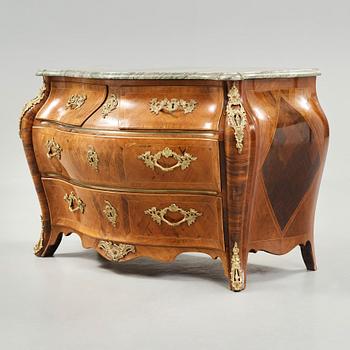 A Swedish Rococo commode by Johan Neijber, master in Stockholm 1768-1795.