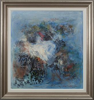 EINO VESALAINEN, olja på duk uppfodrad på skiva, sign. och dat. -66.