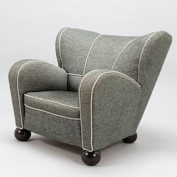 MÄRTA BLOMSTEDT, fåtölj, Aulanko-modellen. Formgiven 1939.