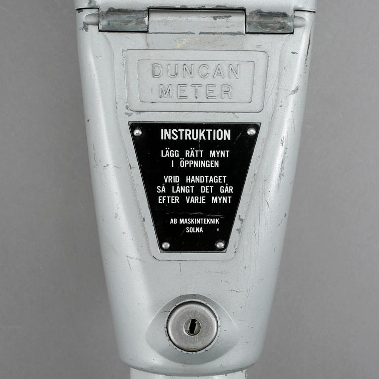 PARKERINGSAUTOMAT, Duncan Meter, 1900-tal.