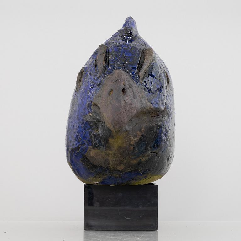 Henrik Allert, a stoneware sculpture of a bird, signed.