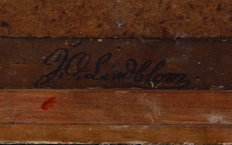 SPEGEL. Karl Johan, 1800-talet första hälft. Sign J O Lindblom.