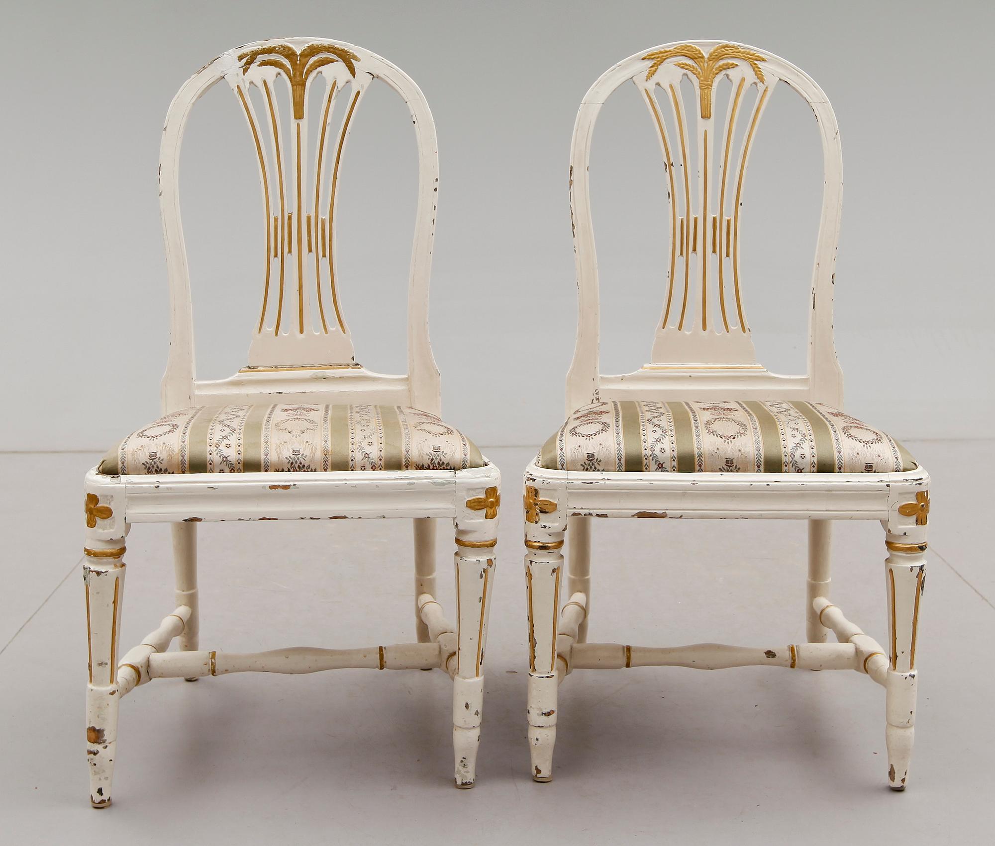 STOLAR, 1 par, gustavianska, 1700-tal.
