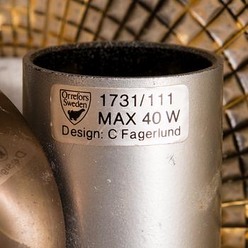 CARL FAGERLUND, kattovalaisin, "1731/111", Orrefors 1970-luku.