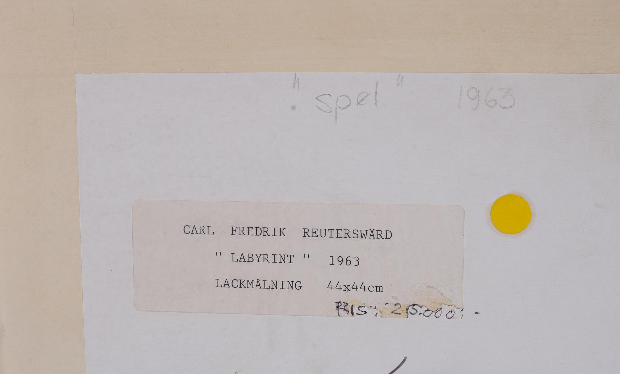 Carl Fredrik Reuterswärd, "Labyrint".