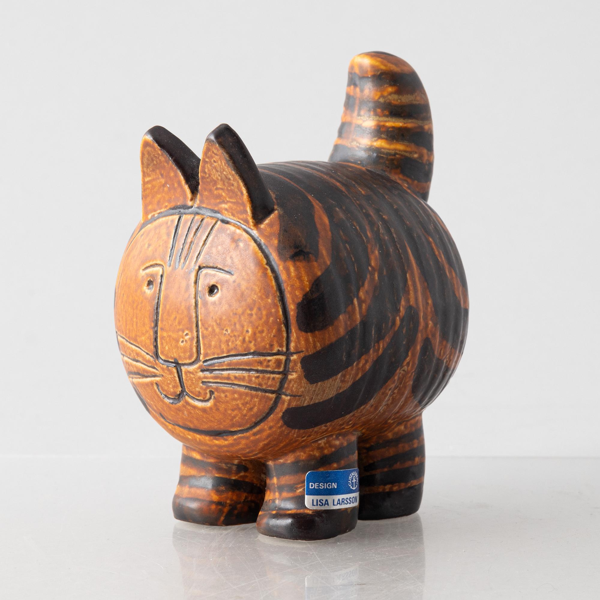 Lisa Larson, figurin, stengods, "Stora katten" ur serien "Jura", Gustavsberg.