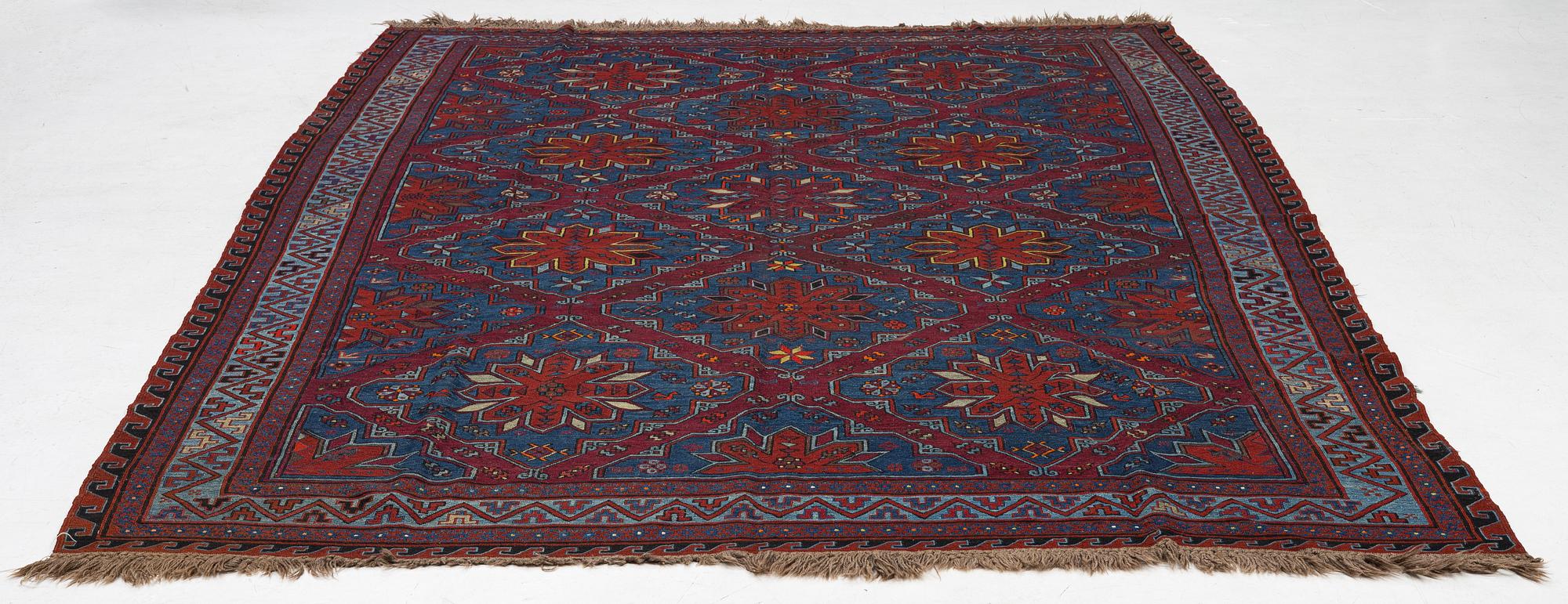 A semi-antique Sumak, probably Caucasian, c. 365 x 249 cm.