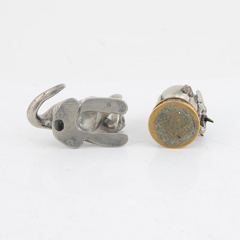 Estrid Ericson, attributed to. Two seal stamps, Firma Svenskt Tenn.