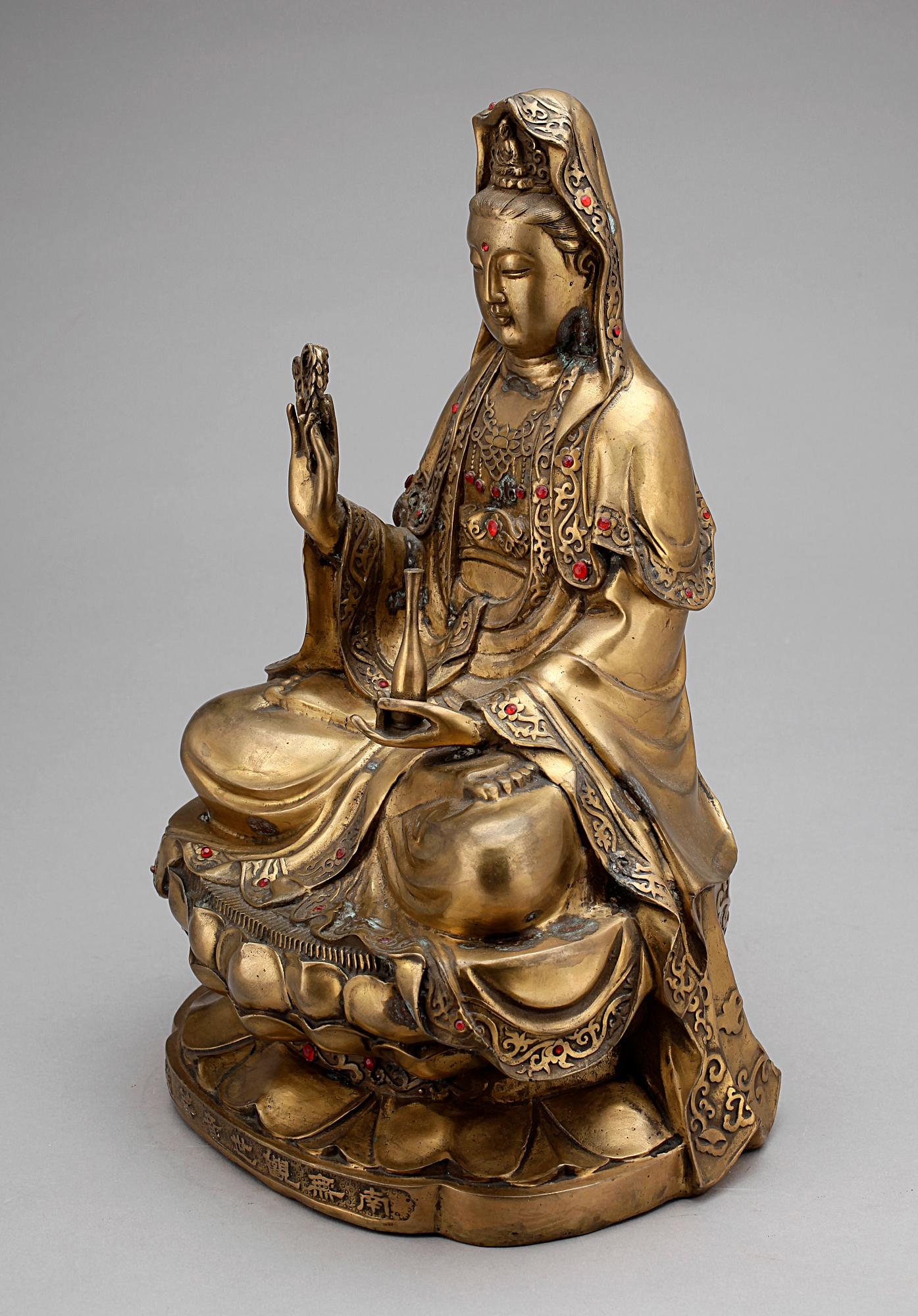 BUDDHA, brons, orientalisk, 1900-tal.