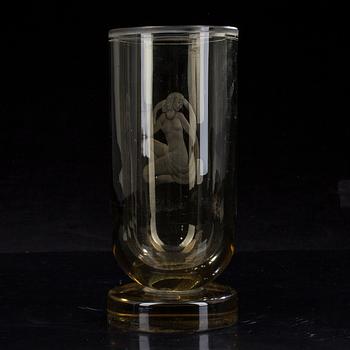 VAS, glas, signerad Riihimäen Lasi Oy, -37 G...