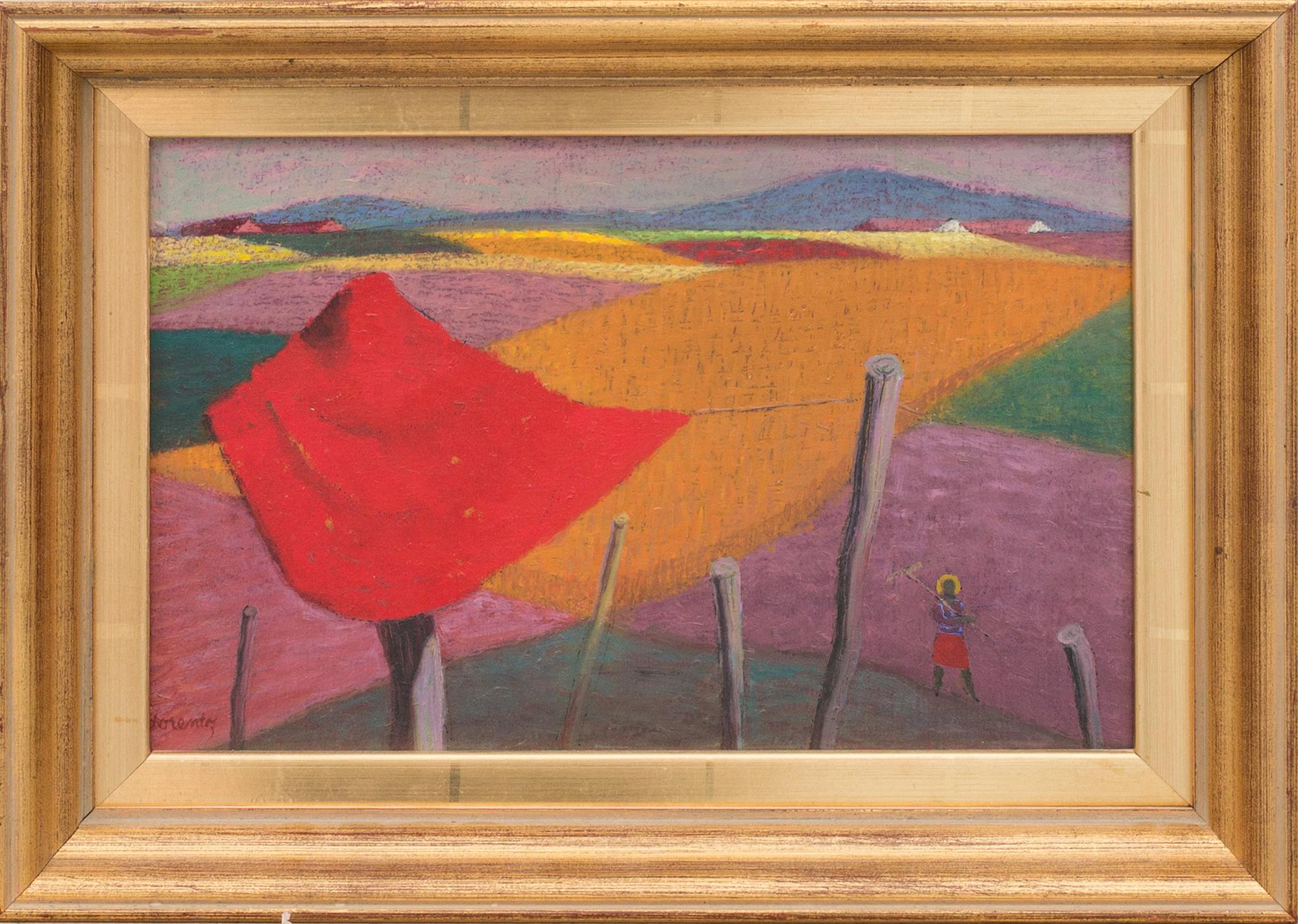 WALDEMAR LORENTZON, olja på pannå. Signerad.