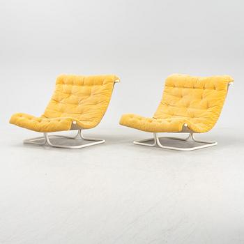 Ruud Ekstrand & Christer Norman, armchairs, a pair, "Toad", David Design.